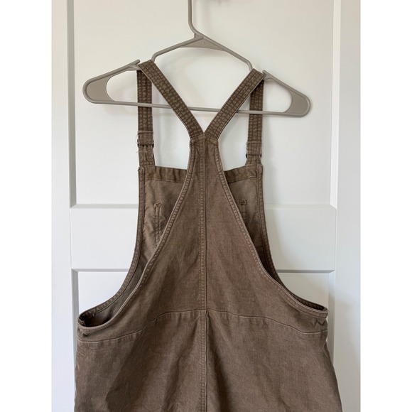 Aerie Brown Corduroy Overalls Wide Leg Adjustable Straps Size Medium M Brown - Picture 8 of 8